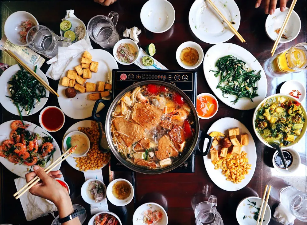 restaurant food tabletop